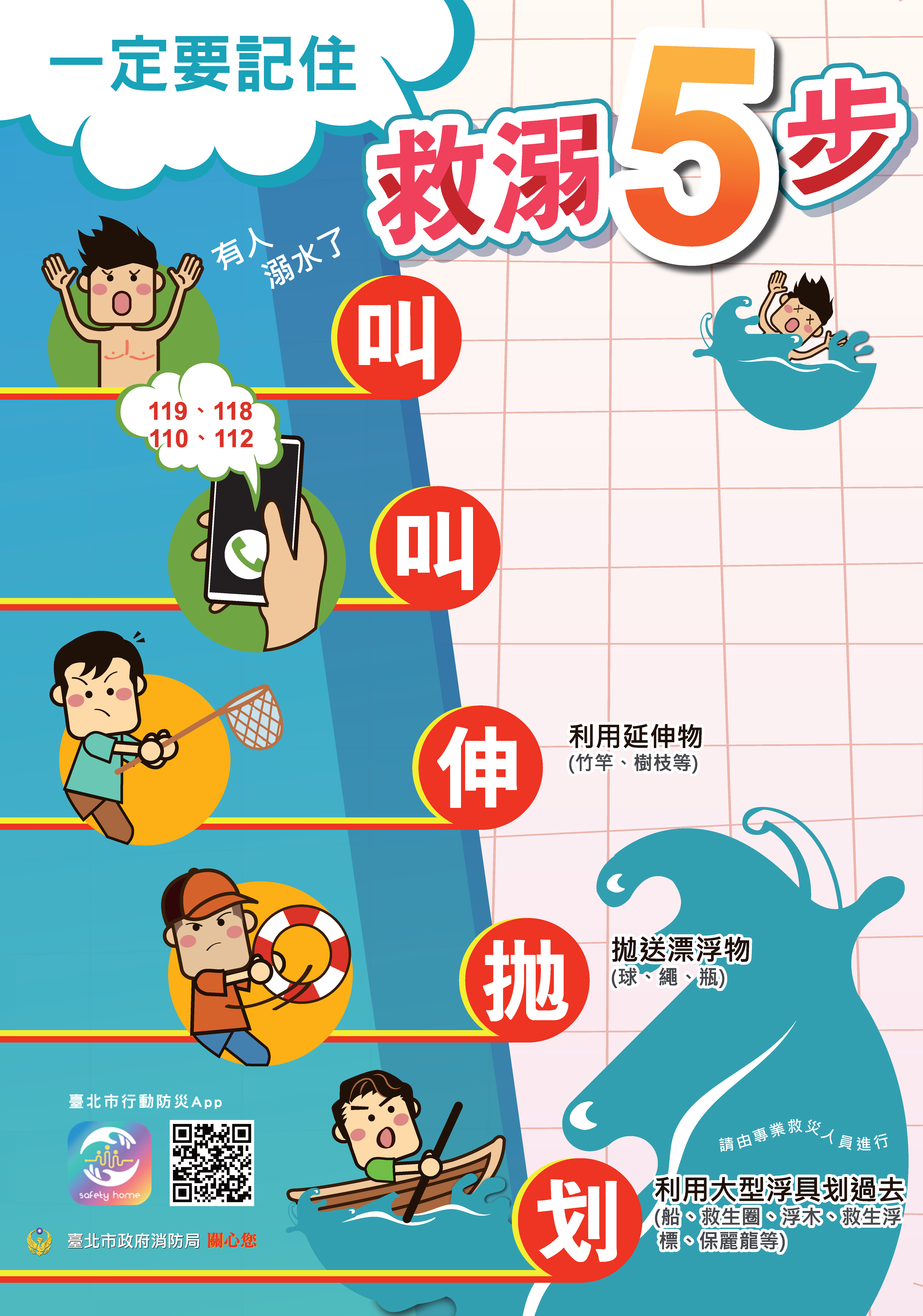 114年8月份學生游泳安全注意事項及防溺宣導